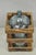 Vintage Great Bear Blue 5 Gallon Glass Carboy Jug in Wooden Crate For Sale - Image 11 of 13