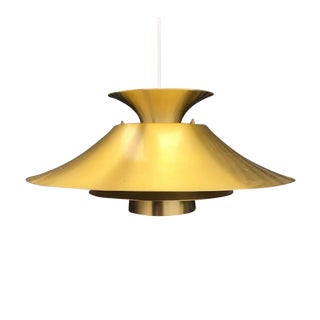 Vintage Danish Mid-Century Pendant in Brass For Sale