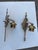 1920's Nickel and Brass Wall Light Sconces - a Pair For Sale - Image 4 of 4