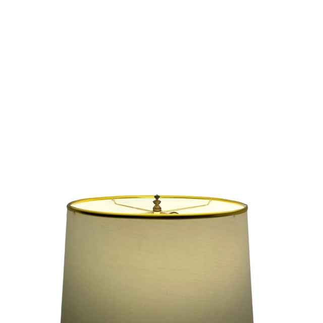 Mid 20th Century Lamp Porcelain Jar With Asian Folk Art the Immortal Eight Design on Wooden Base For Sale In Tulsa - Image 6 of 11