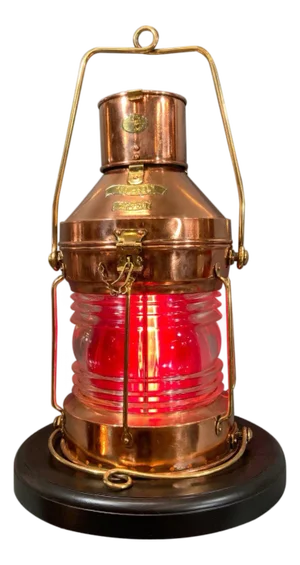 Solid Copper Ship’s Anchor Lantern by Meteorite of England
