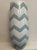 Vintage Chinsese Ceramic19.5” Zigzag Pattern Floor Vase For Sale - Image 4 of 6