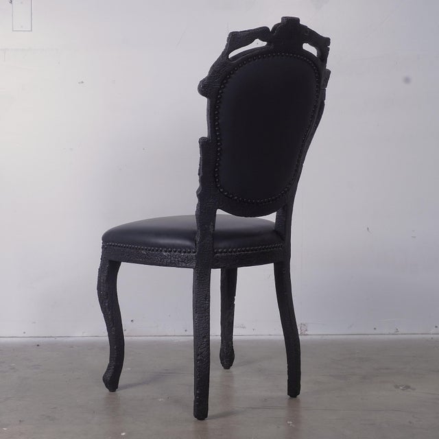 Black Moooi Smoke Chairs by Maarten Baas, Set of 3 For Sale - Image 8 of 18