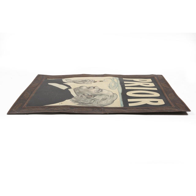 1920s Art Deco Advertising Sign on Tin Plate, Italy, 1924 For Sale - Image 5 of 11