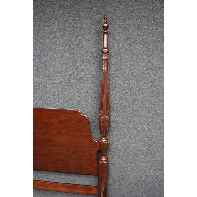 Brown Kincaid Cherry Queen Four Poster Bed For Sale - Image 8 of 14