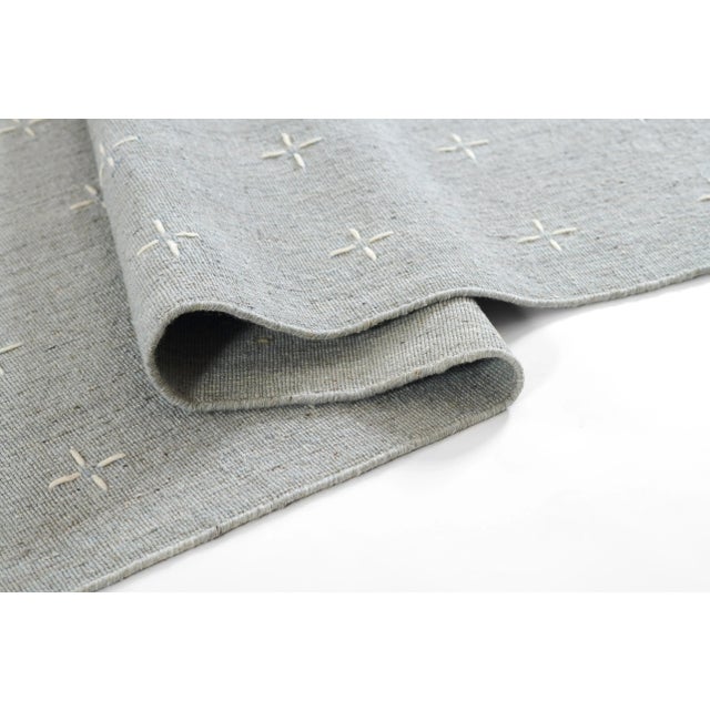 Momeni Oliver Light Blue Hand Loomed Area Rug 9' X 12' For Sale - Image 9 of 10