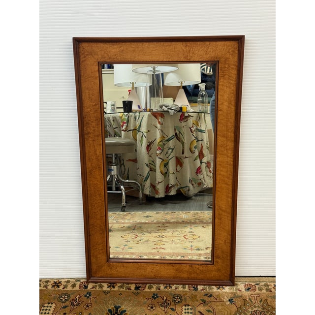 Wood Traditional Two-Tone Wood Frame Wall Mirror For Sale - Image 7 of 12