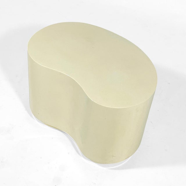 Mid-Century Modern Karl Springer Style Lacquered Side Table For Sale - Image 3 of 8