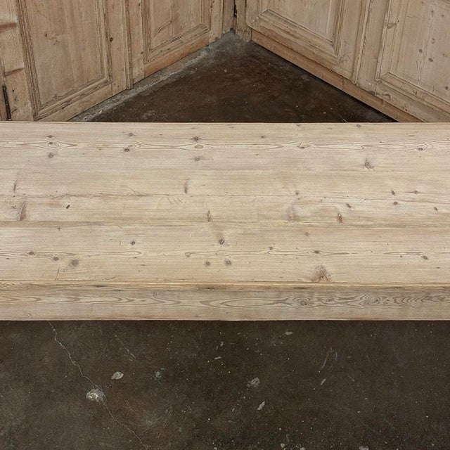 19th Century Stripped English Pine Dining Table For Sale - Image 10 of 18