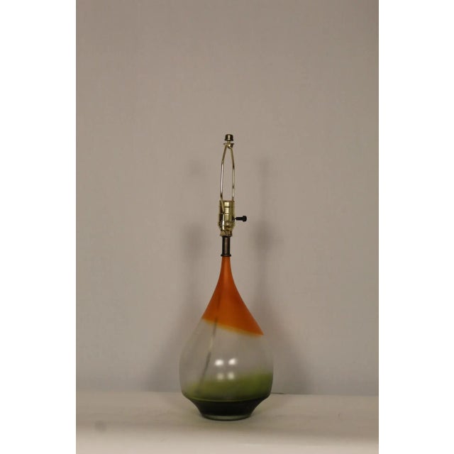 Mid 20th Century Hand Blown Tear Drop Murano Lamp For Sale - Image 10 of 12