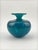 Glass Azure Blue and Turquoise Ming Bottle Vase from Mdina, 1970s For Sale - Image 9 of 10