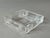 Cut Glass Crystal 4.25" Square Ashtray Trinket Tray W/ Etched Sun Vintage For Sale - Image 4 of 4