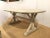 Organic Modern Antique White Wood Dining Table For Sale In Atlanta - Image 6 of 6