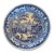 19th Century Blue & White English Transferware Large Bowl For Sale