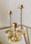 Late 20th-Century Hollywood Regency-Style Brass & Crystal Graduated Candlestick Trio, Hong Kong For Sale - Image 12 of 16