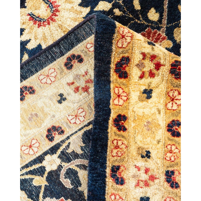 Mogul, One-of-a-Kind Hand-Knotted Area Rug - Blue, 9' 2" x 12' 2" For Sale In New York - Image 6 of 8