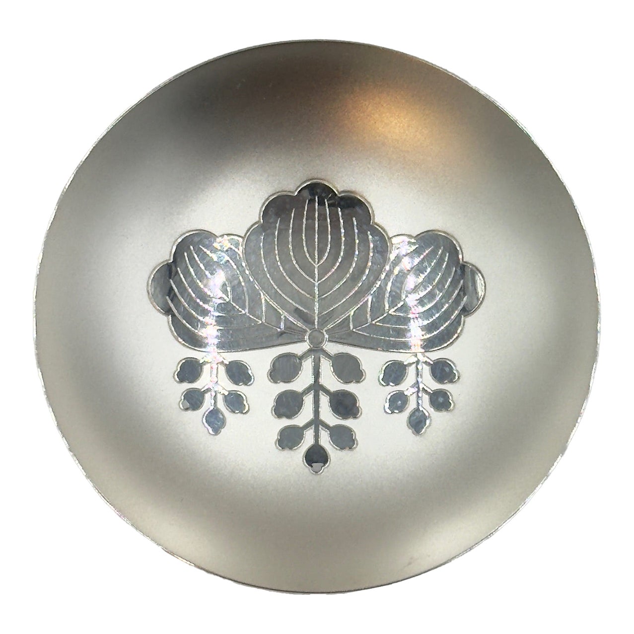 Late 20th Century Japanese 950 Sterling Silver Sake Cup With