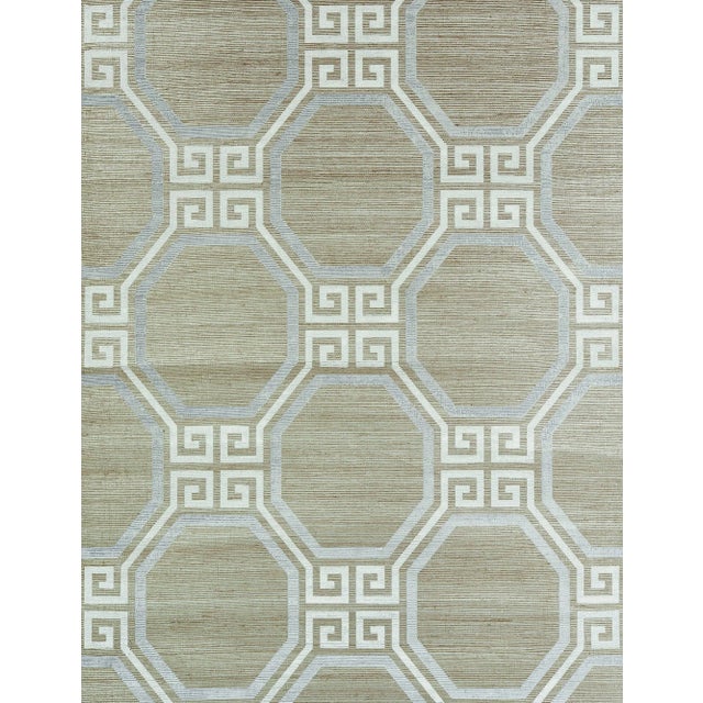 Sample - Schumacher Octavia Shimmer Wallpaper in Quartz For Sale