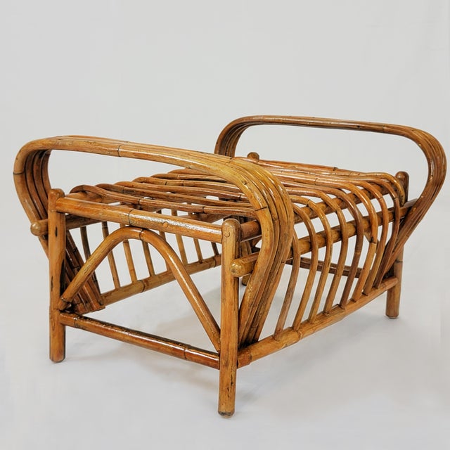 A MidCentury Modern Bamboo Bench/Stool Chairish