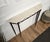 White Mid-Century Modern Italian Brass Console Table with White Marble Top, 1950s For Sale - Image 8 of 11