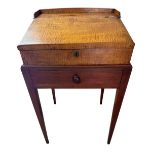 Teachers Desk Circa 1860 in Tiger Maple
