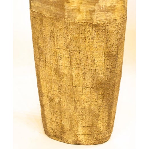 Mediterranean Mediterranean 5 Foot Tall Handcrafted Ceramic Cone 5 Fired Palm Springs Pottery Vase Sculpture by Mark Wade For Sale - Image 3 of 4