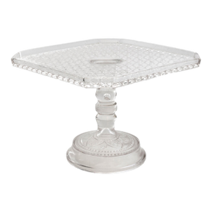 Vintage Pressed Glass Cake Stand