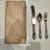 Silver Gothic-Style Silver Cutlery with Case, 1800s, Set of 4 For Sale - Image 8 of 12