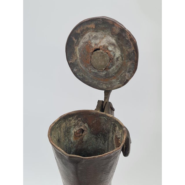 Copper Antique 19th Century Ottoman Copper Ewer For Sale - Image 8 of 11