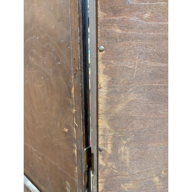 Antique National Furniture Company Walnut Vanity, Mirror & Bench, Mount Airy Nc , 3 Pieces For Sale - Image 11 of 18