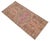 Textile 1960s Low Pile Hand Knotted Turkish Small Rug Faded Mat Accent Rug - 21'' X 45'' For Sale - Image 7 of 16