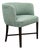 Mid Century Danish Modern Lounge Chair Armchair Green Arms MCM Denmark Lowback For Sale