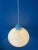 Small White Space Age Mushroom Hanging Lamp For Sale - Image 9 of 11