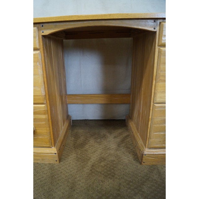 Vintage Brandt Ranch Oak Kneehole Writing Desk Chairish