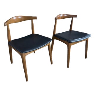 Hans Wegner Elbow Chairs For Sale