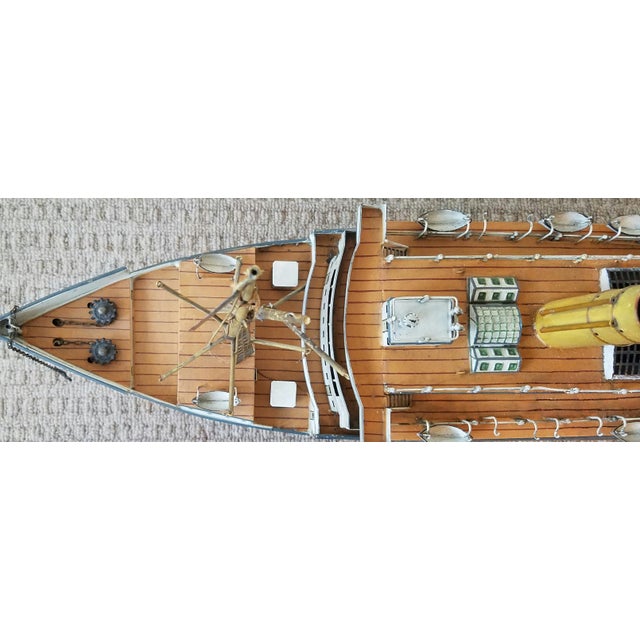 Late 19th Century Antique Marklin Ocean Liner With American Flags & Lifeboats c.1900 For Sale - Image 5 of 13