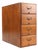 Mid 20th Century Shaw Walker Four Drawer Oak Desktop File Cabinet For Sale