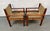 Pair of Mid-Century Teak Danish Woven Raffia Lounge Chairs For Sale In New York - Image 6 of 10