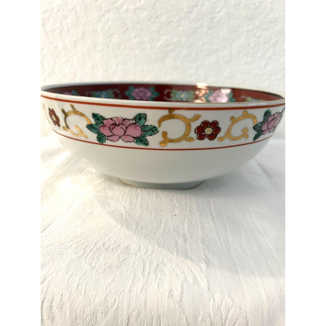 1960s Mid-Century Imari Pheasant Bowl For Sale - Image 5 of 6