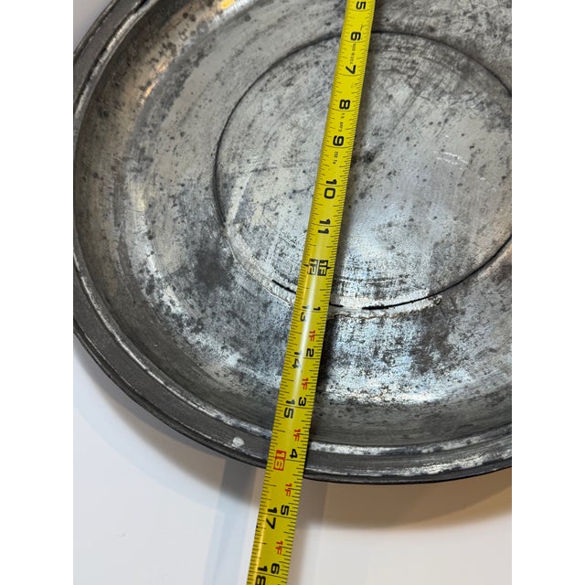 Late 19th Century Antique Ottoman Tinned Copper Sahan Serving Dish – Dated 1309 Ah (1891 Ad) For Sale - Image 5 of 12