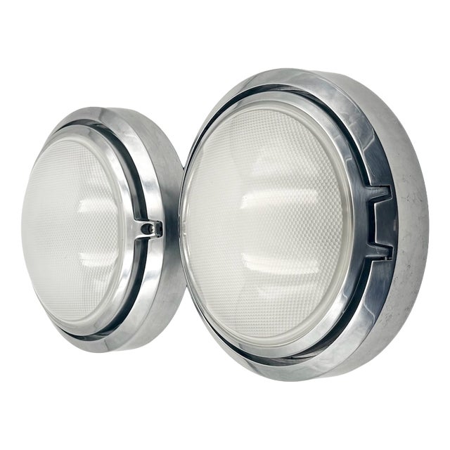 Metropoli D20/27 Flush Mounts by Alberto Meda & Paolo Rizzatto for Luceplan, Italy, 1990s, Set of 2 For Sale