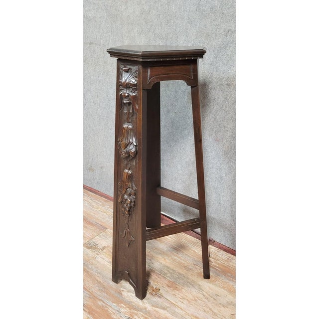 Small Renaissance-Style Carved Wooden Stand For Sale - Image 4 of 7