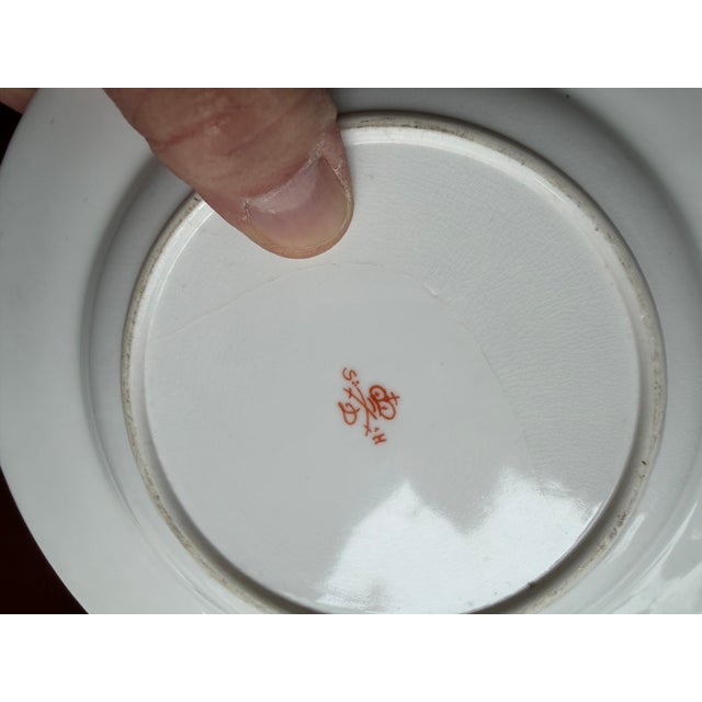 A Super Fine Set of 6 Royal Crown Derby Imari Pattern Dessert Plates by Stevenson & Hancock, Circa 1860's For Sale - Image 16 of 17