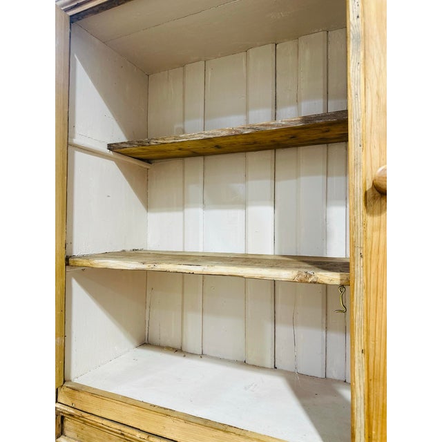 Wood Antique Pine Hutch For Sale - Image 7 of 12