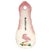 Mid-Century Era pink and green 3D flamingo "Florida" ceramic spoon rest with a curious flamingo in the grass. The spoon...