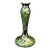 Antique Loetz Sterling Art Nouveau Green Glass Vase For Sale