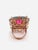 Bochic “Capri” Vintage Diamond, Ruby, Peridot & Citrine Ring - 18K Gold & Silver For Sale - Image 4 of 16