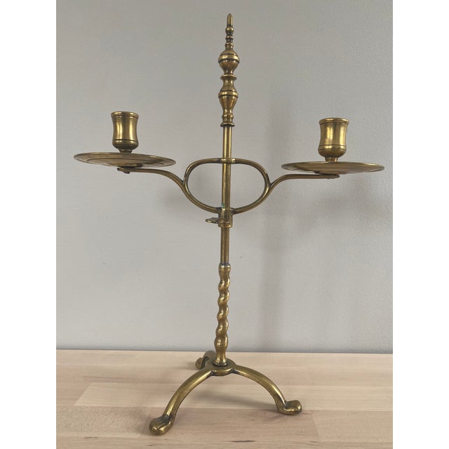 Late 19th Century English 2-Candle Adjustable Lamp For Sale - Image 13 of 13
