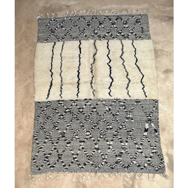 Beni Ourain Rug - 7'6" X 10'5" Ft For Sale - Image 9 of 10
