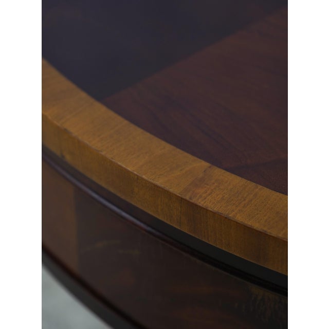 Hickory Chair Mahogany Inlaid Drum Table For Sale - Image 15 of 17